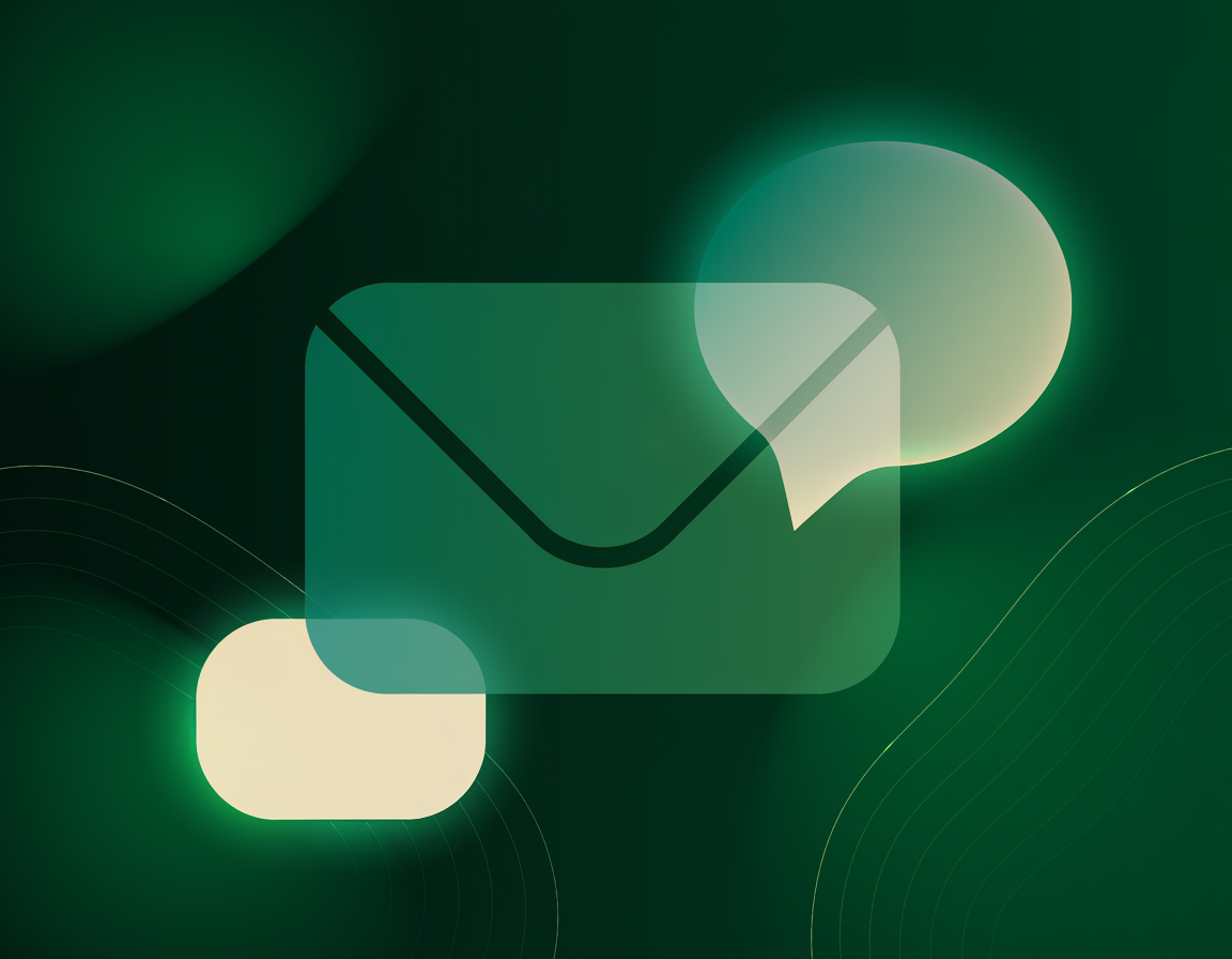 Decorative illustration representing getting in touch